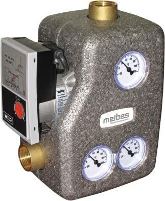 A-MIX čerpadlová jednotka pro ochranu proti nízkoteplotní korozi Přímé propojení zdroje tepla na pevná paliva se systémem bez použití doplňkového příslušenství Kompaktní tepelná izolace zařízení