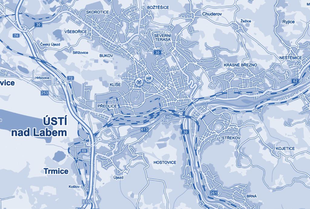 . ANALYTICKÁ ČÁST V Ústí nad Labem byly v rámci projektu mapujícího sociálně vyloučené lokality v zemi identifikovány celkem 4 sociálně vyloučené lokality (viz Obr. 15).