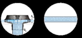 instalační lištu Jednotlivé fáze podtlakového odtoku dešťové vody 1. Fáze Mírný proud vody, tzn. do 15% návrhové hodnoty intenzity srážek.