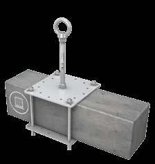 [mm] Typové označení Nerezový kotvicí bod pro betonové konstrukce. Průměr sloupku je 16 mm. Instalace do předvrtaného otvoru v betonu pomocí chemické kotvy (není součástí dodávky).