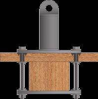 80 mm 200-400 TSL-200-BSR10 TSL-300-BSR10 TSL-400-BSR10 Kotvicí bod určený pro konstrukce z dřevěných nosných trámů s bedněním.