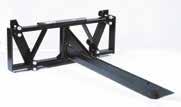 Konstrukce hydraulicky ovládaných ramen poskytuje samostatné blokování pro snadné vyrovnávání a téměř tichý provoz. Uzpůsobené pro balíky s šířkou od 60 cm do 200 cm.