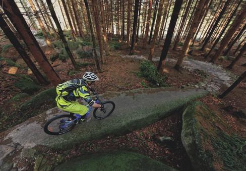 Javornického výběžku, obklopeného ze tří stran polským územím. Cyklistické traily se z Černé Vody rozbíhají na dvě strany.