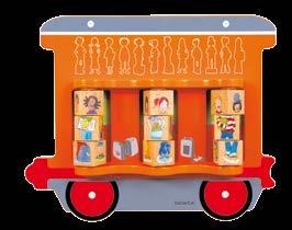 BE23641 99,90 Nástenná hračka vlak Ella - Deti Vzbudzuje záujem detí o
