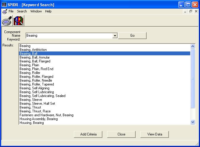 4.2 SPIDR SPIDR je software pro provádění predikce bezporuchovosti jednotlivých prvků dle stejnojmenné databáze SPIDR, který vytvořila americká společnost System Reliability Center (SRC) (dříve RAC).