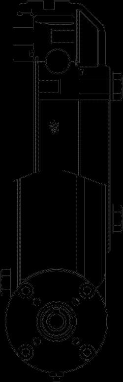 133,62,5 Output shaft detail Scale 1:2 M1x1 (x3) 27,5 92,25 28 13,25 184,5