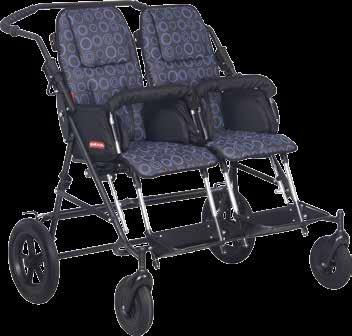 TOM 4 DUO TOM 4 DUO je založen na velmi dobrém designu rehabilitačních kočárků pro postižené děti. Plně složitelný podvozek je vyroben z lehkých tenkostěnných trubek s práškovým povrchem.