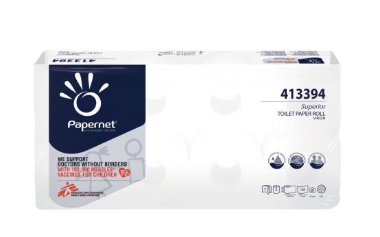 *BD 5,50,- Toaletní papír PAPERNET Toilet Tissue Bílá 100% celulóza 3-vrstvý, Počet útržků: 165 ks Délka útržku: 11 cm Délka role: 18,15 m