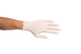 rukavice, modré Bezprašné, neobsahuje přírodní latex, odolné chemikáliím a