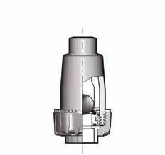 SR DN 15 50 ZPĚTNÝ KULOVÝ VENTIL FK DN 40 300 UZAVÍRACÍ KLAPKA SRIM Zpětný ventil kulový, jena strana šroubení a objímka na svařování, ruhá strana vsuvka na svařování ks/balík ks/ typ 20 15 10