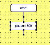 Obr. 41: Změna čekací doby u příkazu pause If commands (if): Po otevření této funkce se nám zobrazí panel příkazů.