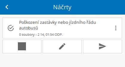 KROK 1: a) Na úvodní obrazovce (viz Obrázek 4) vyberte pro zaznamenání nového prvku oranžovou ikonu s popiskem Nový.