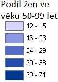 Vinohrady, Slatina nebo Ořešín zde je registrována celá třetina uchazečů ve věku 50 54 let a necelá polovina zde registrovaných žen.