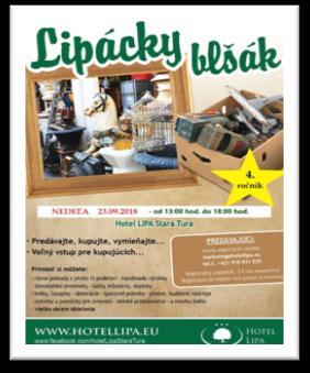 Lipácky blšák Kedy? 23.09. 2018 o 13:00 18:00 hod. Kde?