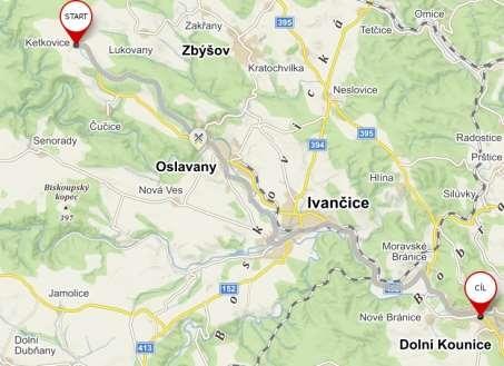 Na páteřní cyklotrasy navazují 4 okruhové tématické cyklostezky údolími řek Oslavy, Jihlavy a Bílého potoka Hornická, http://www.ivancicko.com/wpcontent/uploads/2016/07/hornicka.