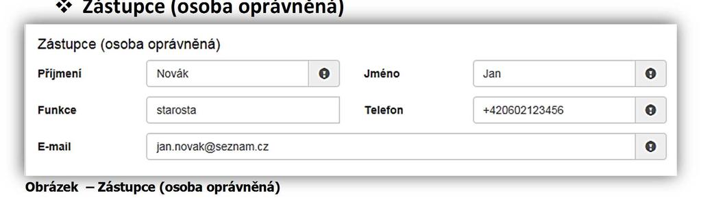 ID datové schránky nepovinná položka, vyplňte ID datové schránky, Název povinná položka, vyplňte název např. obec Svatoplukov.