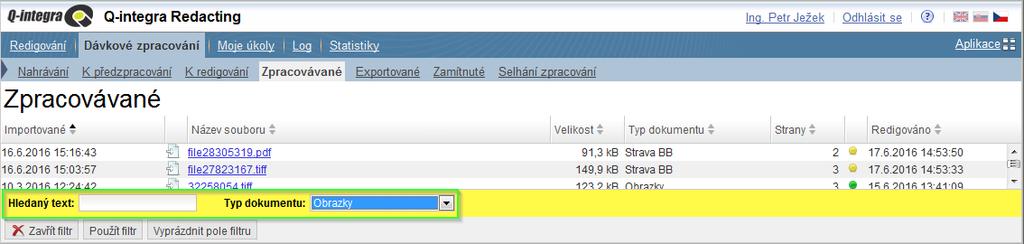 Filtrovat lze i podle více kritérií současně. Filtry jsou aditivní, což znamená, že každý další filtr je založen na aktuálním filtru a dále omezuje podmnožinu záznamů.