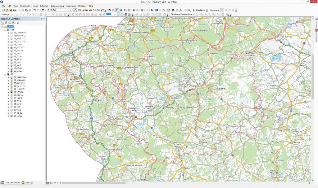 Novinky v databázích CEDA StreetNet