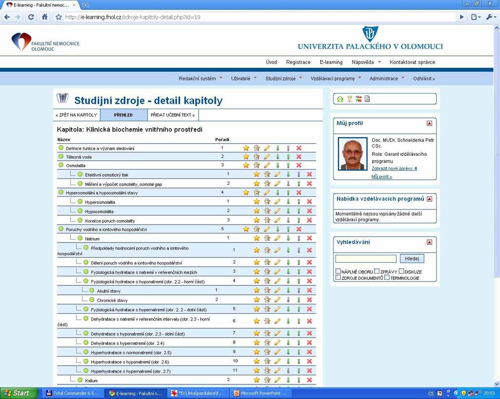 : Obsah kapitoly Atributy : Název Typ publikace Publikováno