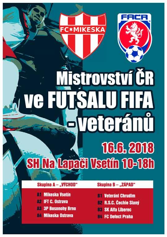 Chrudimští se chtějí vrátit na veteránský trůn Již třetí ročník veteránské futsalové ligy napíše svou poslední kapitolu v sobotu, kdy se ve vsetínské hale Na Lapači odehraje mistrovství České