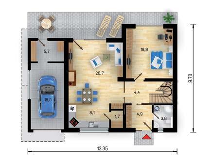 146,7 m 2 užitková plocha přízemí 94,5 m 2