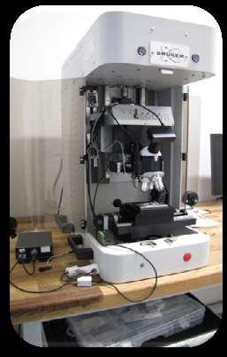 Oddělení přípravy a analýzy nanostruktur Scratch test Bruker Měření adheze tenkých vrstev Automatické provádění experimentů: Měření akustické emise během hodnocení