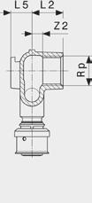 Smartpress- nástěnný T-kus model 6724.