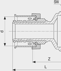 21 58 730 475 25 22 20 61 Viega Smartpress- přechodový kus model 6712 artikl d Rp Z L SW 729