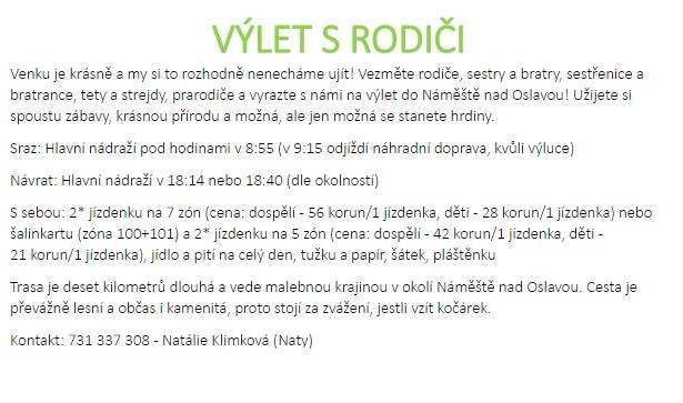 Tento měsíc se můžeme těšit na 5.4. Oddílovka 8.4. Výlet s rodiči 20.4. Mše svatá 21.