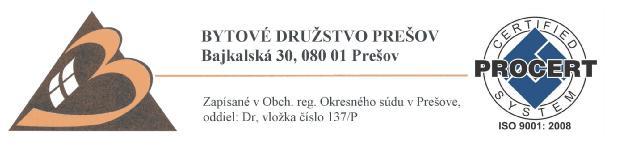 ZÁSADY TVORBY ZÁLOHOVÝCH PLATIEB A VYUČTOVANIE NÁKLADOV SÚVISIACICH S BÝVANÍM 1. ÚČEL Smernica určuje systém tvorby a riadenia fondu prevádzky, opráv a údržby pre každý bytový dom samostatne. 2.