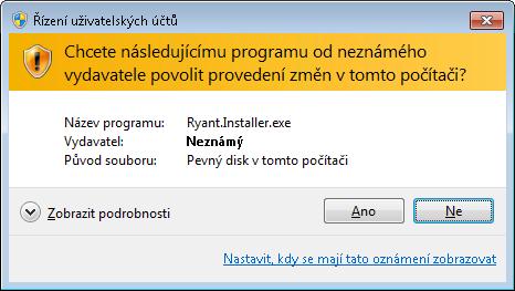 definovaný serverem pokud aktuálně přihlášený uživatel nevlastní administrátorské oprávnění, je možné specifikovat přihlašovací údaje administrátora/administrátorů (doména, uživatel, heslo) v