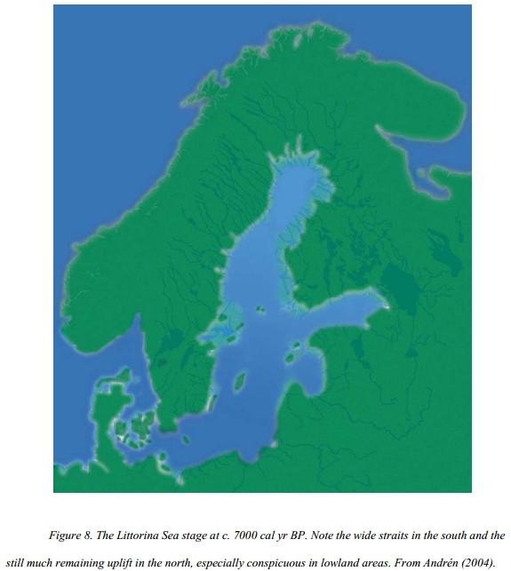 Regionální klimatický vývoj holocénu: deglaciace Evropy Moře Littorina (The Littorina Sea) -