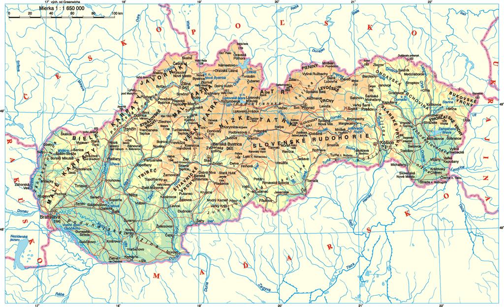 Obr. 1 geografická mapa