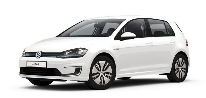 3.1.3 VW e-golf Obrázek 4 - Elektromobil VW e-golf-2016 [11] Tabulka 3 - Technická specifikace elektromobilu VW e-golf-2016 [11]