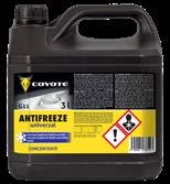 st. 9 Coyote Antifreeze nemrznoucí směs do chladičů D/F READY -30 C Moderní chladicí kapalina na bázi ethylenglykolu obsahující organické inhibitory koroze, bez silikátů.