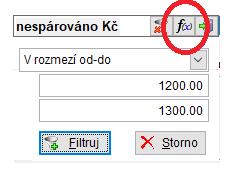 Oba seznamy na straně MD i DAL se řadí stejným způsobem a nelze jeden seřadit například dle částky, druhý podle partnera.