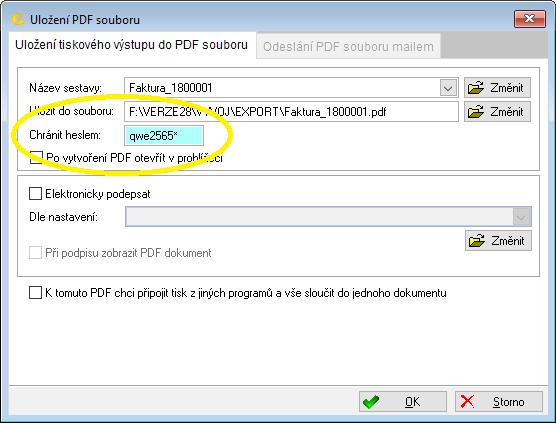 Grand 28.400 změny v průběhu roku 1.2.2 Tisk z Tisku ve Windows Při tisku z programu Tisk ve Windows heslo PDF souboru můžete zadat ve formuláři, kde volíte například název souboru.