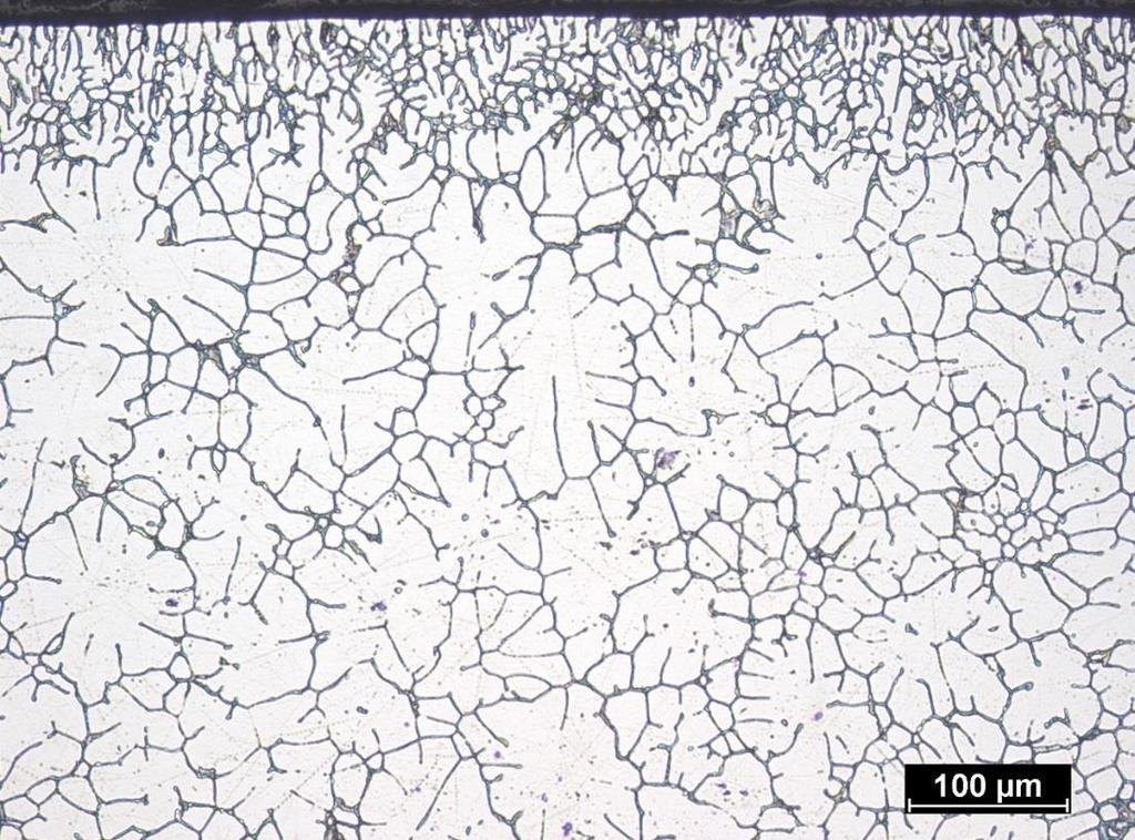 8 Experimentální část Na dodaných vzorcích hliníkových slitin EN AW 6082 a EN AW 6110 byla provedena světelná mikroskopie, elektronová mikroskopie, změřena velikost zrna a bylo provedeno vyhodnocení.