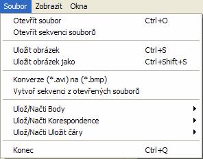 Pops hlavní nabídky Nástrojové panely je ožno vypnout, nebo zapnout v hlavní enu: Zapne/Vypne panel nástrojů # Zapne/Vypne panel nástrojů # Obrázek C.