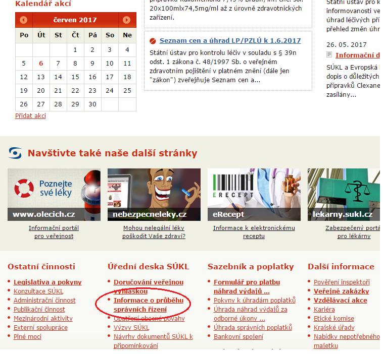 Problematika cenové a úhradové regulace/informace o správních