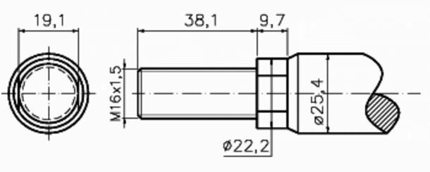 KONSTRUKČNÍ ŘEŠENÍ Charakteristické parametry aktuátoru GSM40-0601 dle [6] jsou: Jmenovitá síla při 2 svazcích vinutí motoru je F N = 17642 N, což je dostačující síla.