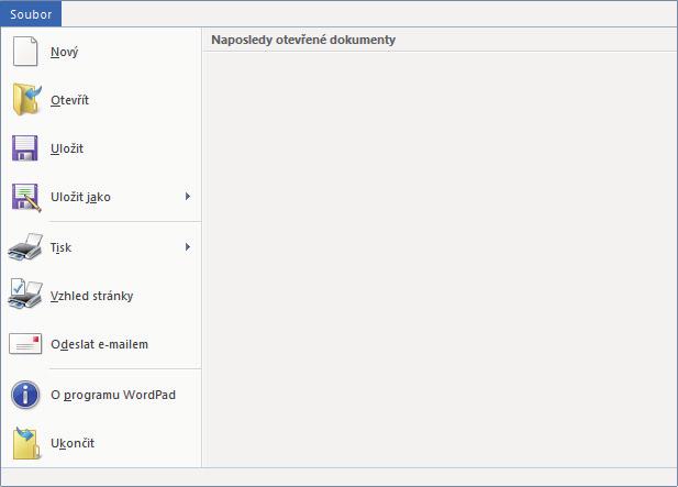 TISKÁRNA TISK V PROSTŘEDÍ WINDOWS Následující příklad ukazuje, jak vytisknout dokument formátu z programu "WordPad", který je standardním příslušenstvím v systému Windows.
