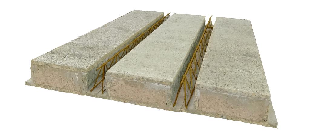 Výztuž, třídu betonu a výšku stropu určuje statický výpočet.
