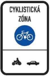 , o silničním provozu: 39a (1) Cyklistická zóna je oblast, jejíž začátek je označen dopravní značkou Zóna pro cyklisty a konec je označen dopravní značkou Konec zóny pro cyklisty.