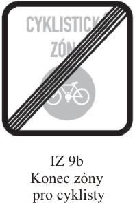 (4) V cyklistické zóně smí řidič jet rychlostí nejvýše 30 km.h -1.