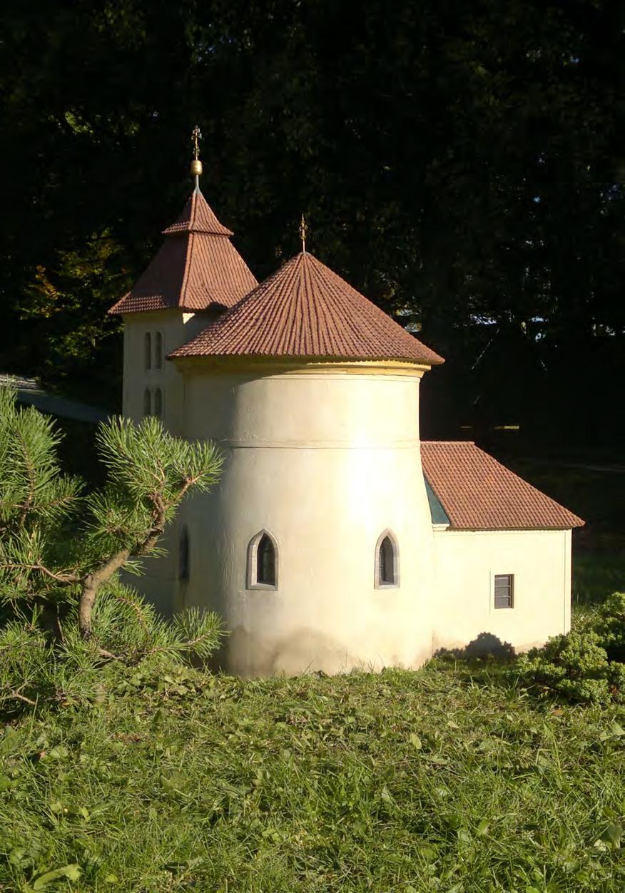 Budeč model kostela sv.
