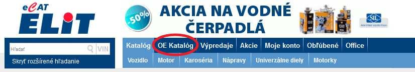 OE katalóg Originálny katalóg otvorte kliknutím na odkaz