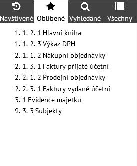 Po zapsání minimálně tří znaků dojde (pomocí našeptávače) k automatickému vyhledávání. Výsledky vyhledávání se postupně upřesňují podle zadávaných znaků.