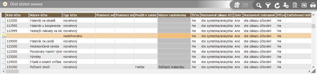 Je možné zvolit, jaké položky (sloupce) se mají v našeptávači zobrazovat (aby se nezobrazovaly všechny položky z číselníku).