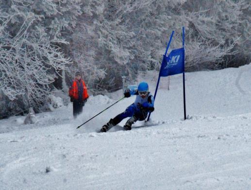 Obr. 46 Jazda v obrovskom slalome Obr. 47 Voľná jazda pretekára Alpská kombinácia Je všestranná disciplína.
